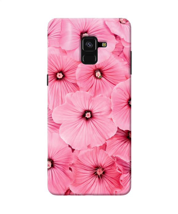 Pink Flowers Samsung A8 Plus Back Cover