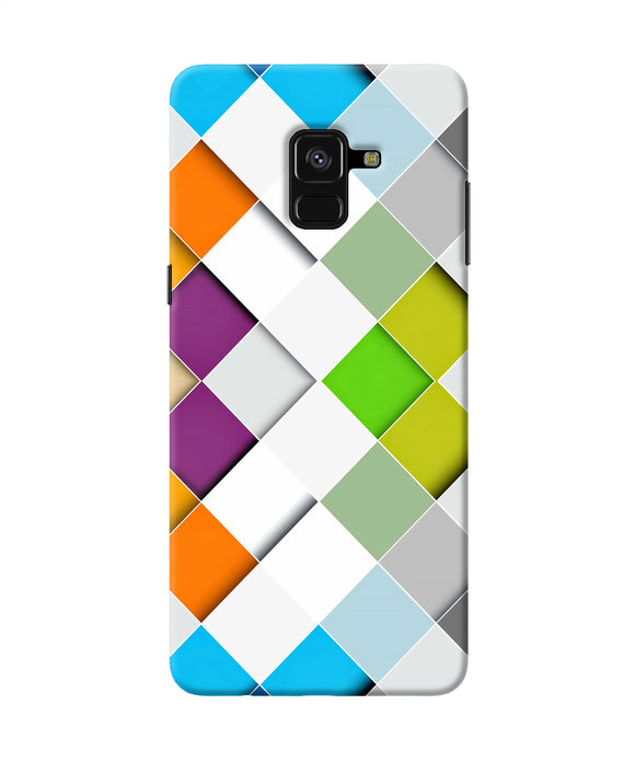 Abstract Color Box Samsung A8 Plus Back Cover