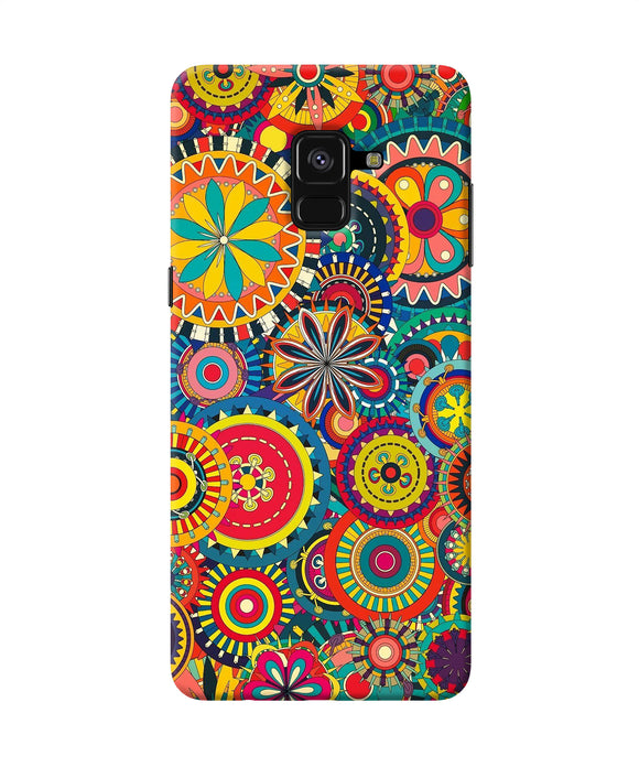Colorful Circle Pattern Samsung A8 Plus Back Cover