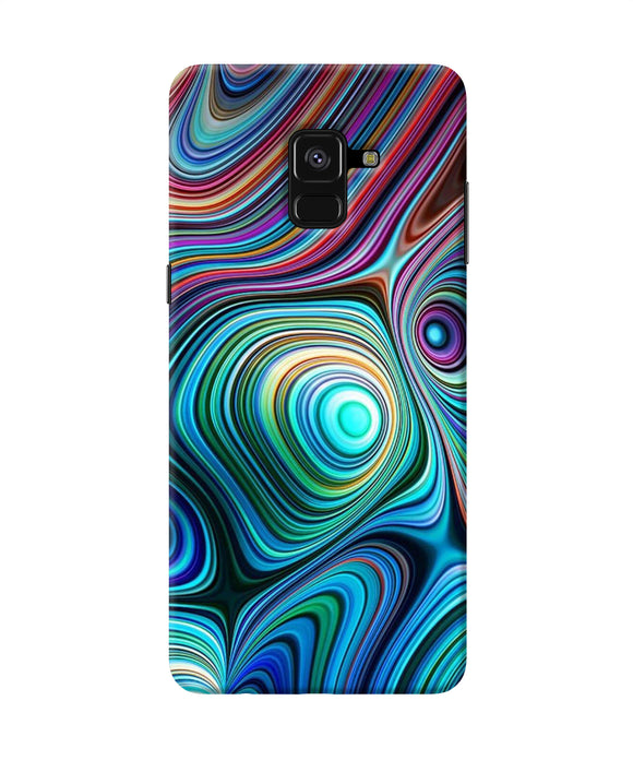 Abstract Coloful Waves Samsung A8 Plus Back Cover