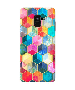 Abstract Color Box Samsung A8 Plus Back Cover