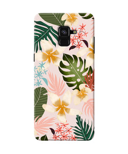 Leaf Print Samsung A8 Plus Back Cover