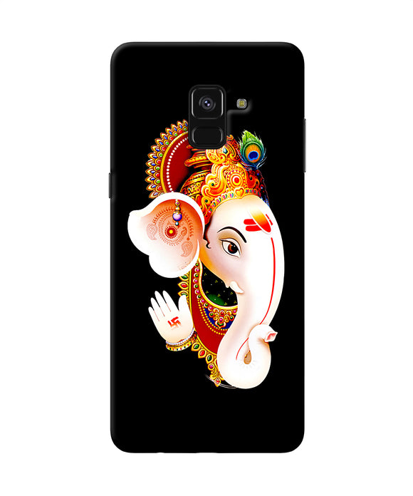 Lord Ganesh Face Samsung A8 Plus Back Cover