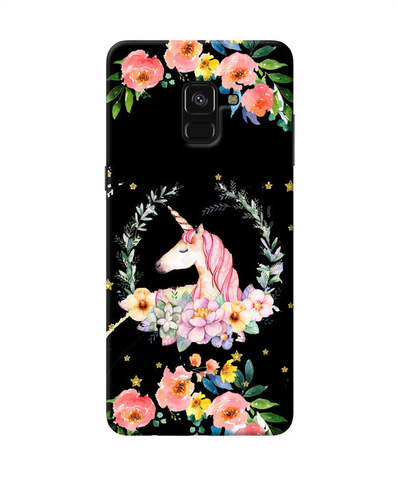 Unicorn Flower Samsung A8 Plus Back Cover