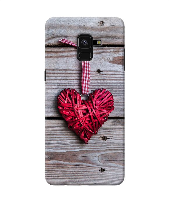 Lace Heart Samsung A8 Plus Back Cover