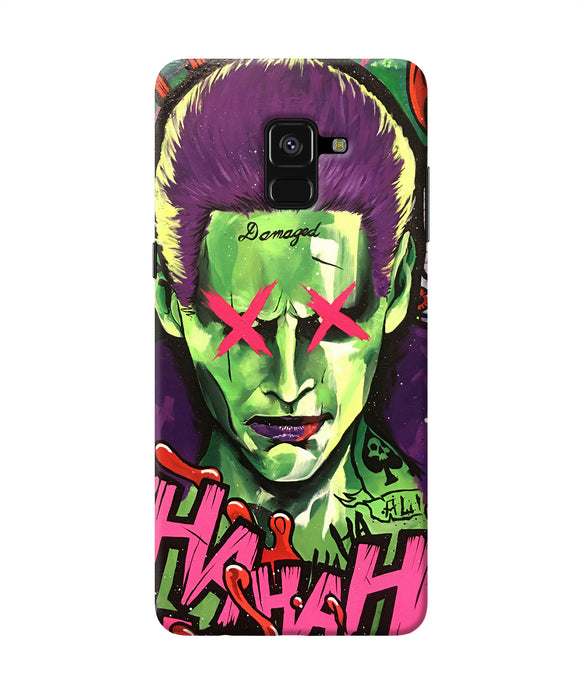 Damaged Joker Anim Samsung A8 Plus Back Cover