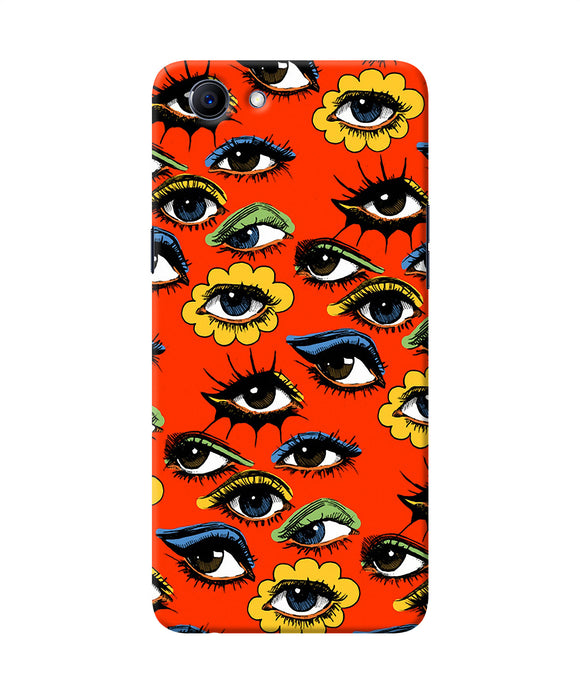 Abstract Eyes Pattern Realme 1 Back Cover