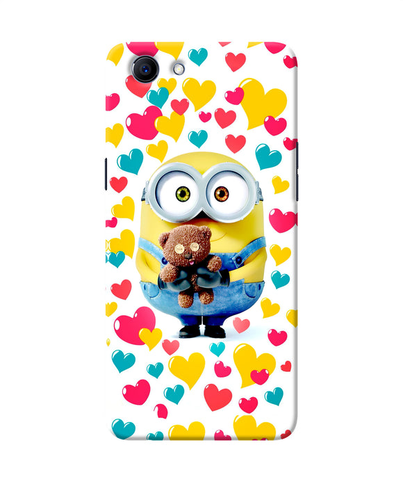 Minion Teddy Hearts Realme 1 Back Cover