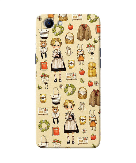 Canvas Girl Print Realme 1 Back Cover