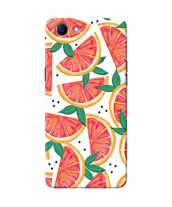 Abstract Orange Print Realme 1 Back Cover