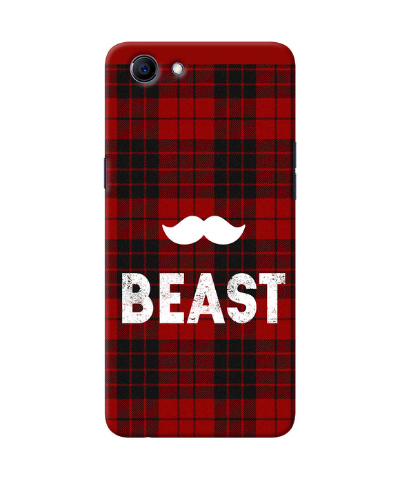 Beast Red Square Realme 1 Back Cover