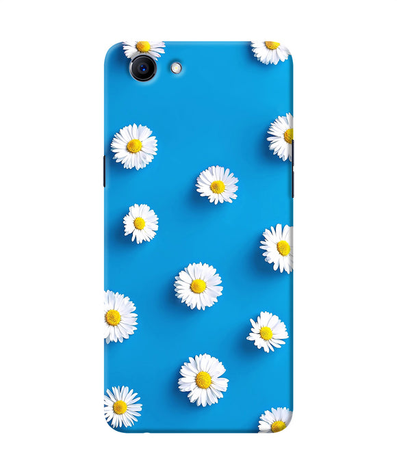 White Flowers Realme 1 Back Cover