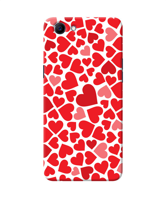 Red Heart Canvas Print Realme 1 Back Cover