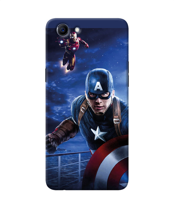 Captain With Ironman Realme 1 Back Cover