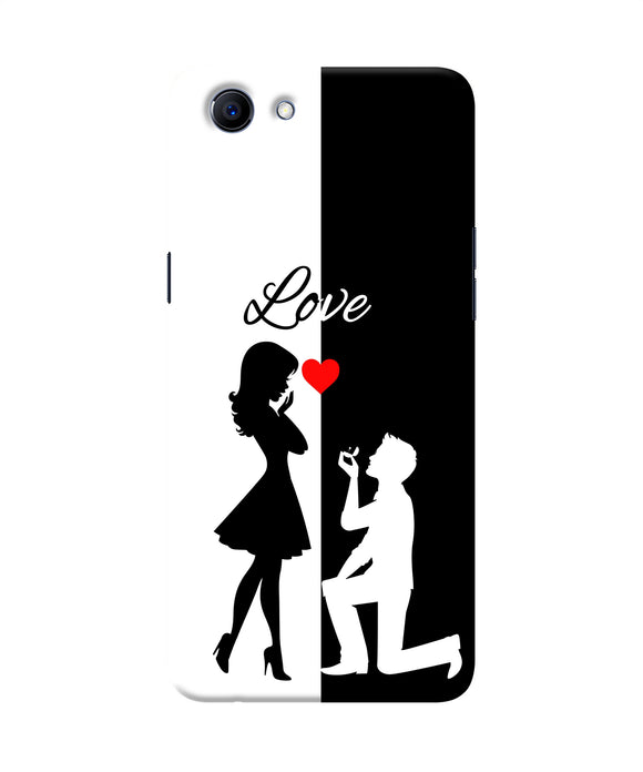 Love Propose Black And White Realme 1 Back Cover