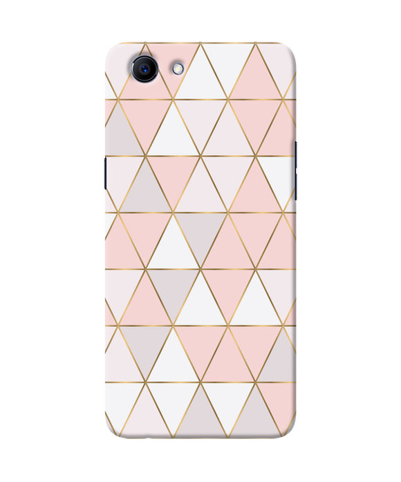 Abstract Pink Triangle Pattern Realme 1 Back Cover