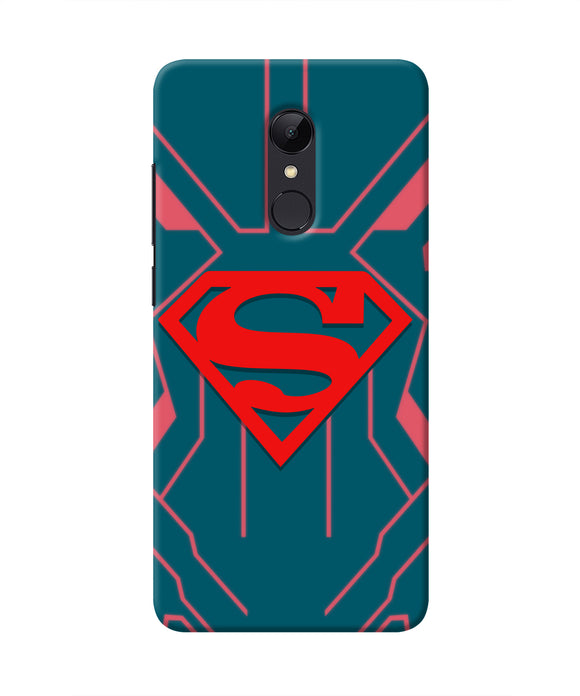 Superman Techno Redmi 5 Real 4D Back Cover