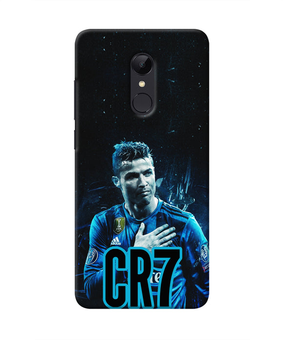 Christiano Ronaldo Blue Redmi 5 Real 4D Back Cover