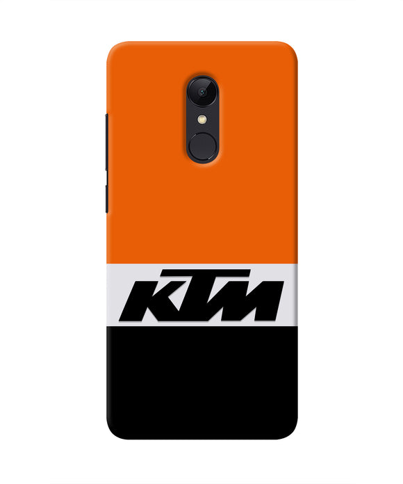 KTM Colorblock Redmi 5 Real 4D Back Cover