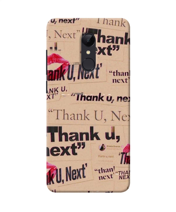 Thank You Next Redmi 5 Back Cover