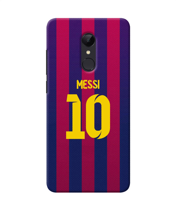 Messi 10 Tshirt Redmi 5 Back Cover