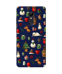 Canvas Christmas Print Redmi 5 Back Cover