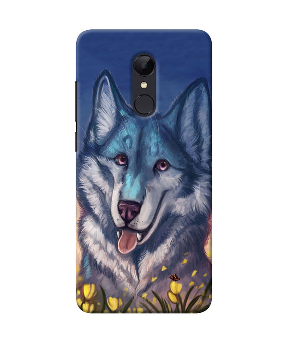 Cute Wolf Redmi 5 Back Cover