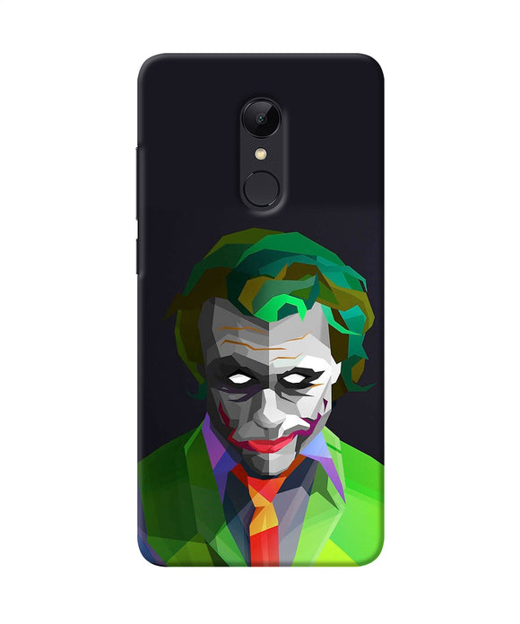 Abstract Dark Knight Joker Redmi 5 Back Cover