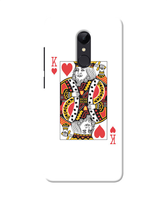 Heart King Card Redmi 5 Back Cover