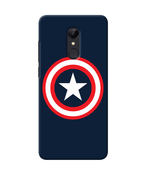 Captain America Logo Redmi 5 Back Cover