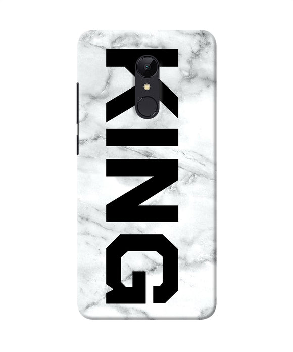 King Marble Text Redmi 5 Back Cover