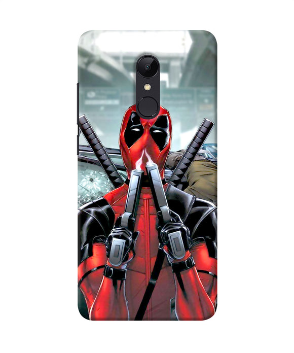 Deadpool With Gun Redmi 5 Back Cover