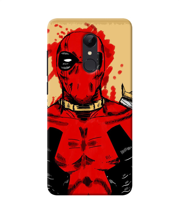 Blooded Deadpool Redmi 5 Back Cover