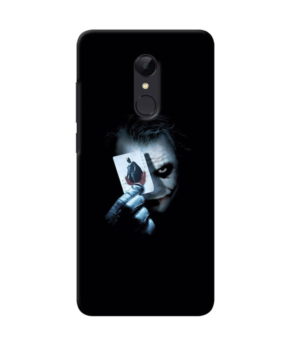Joker Dark Knight Card Redmi 5 Back Cover
