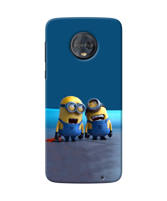 Minion Laughing Moto G6 Back Cover