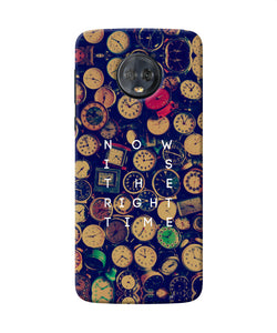 Now Is The Right Time Quote Moto G6 Back Cover