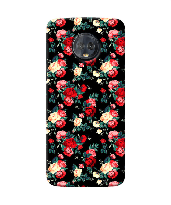 Rose Pattern Moto G6 Back Cover