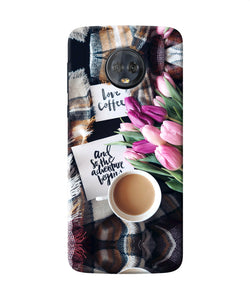 Love Coffee Quotes Moto G6 Back Cover