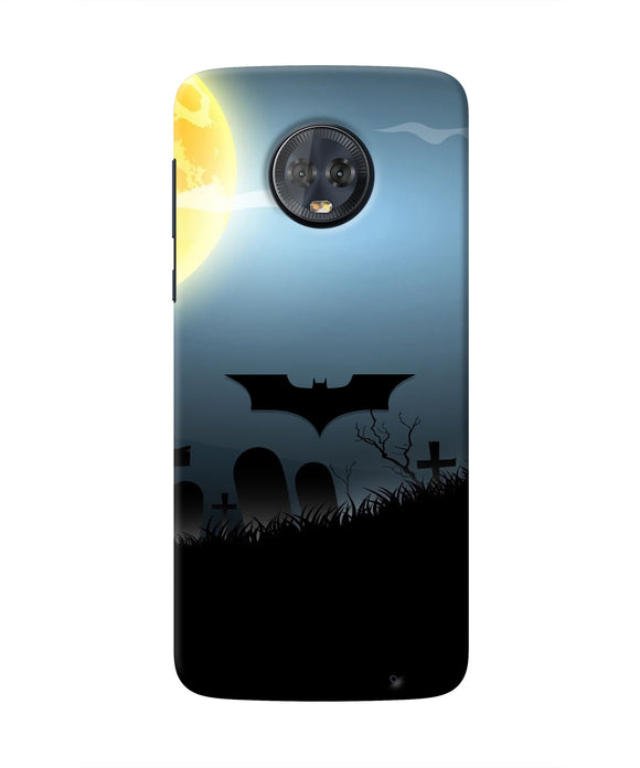 Batman Scary cemetry Moto G6 Real 4D Back Cover