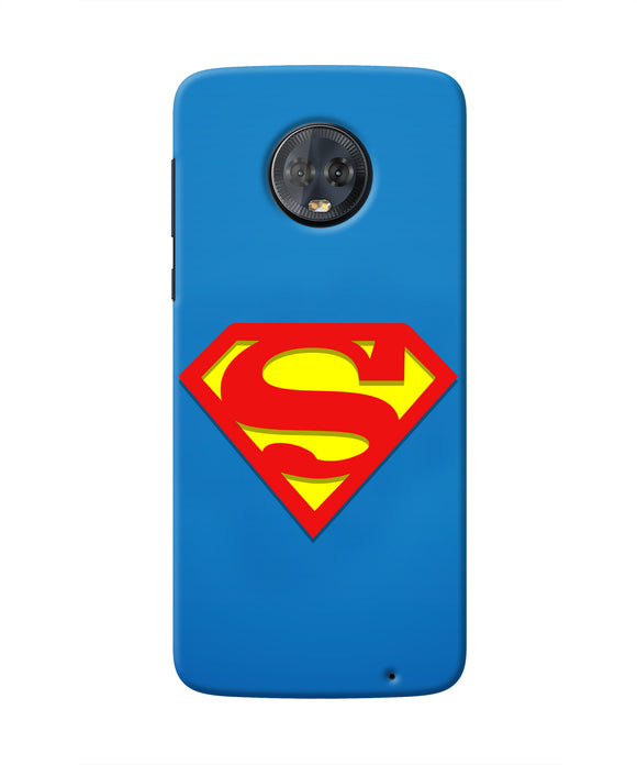 Superman Blue Moto G6 Real 4D Back Cover