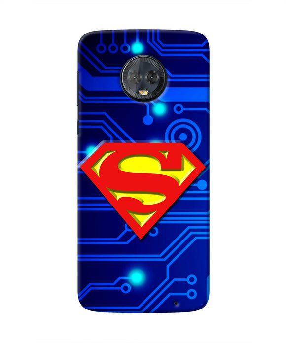 Superman Abstract Moto G6 Real 4D Back Cover