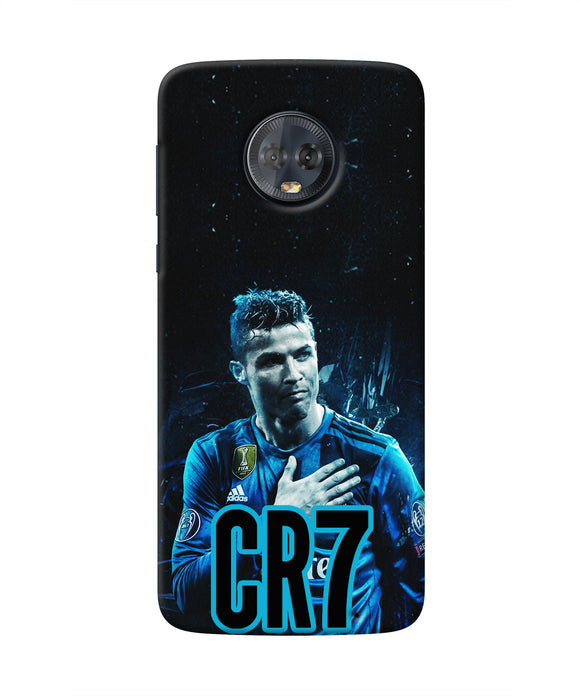 Christiano Ronaldo Blue Moto G6 Real 4D Back Cover