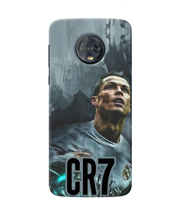 Christiano Ronaldo Grey Moto G6 Real 4D Back Cover
