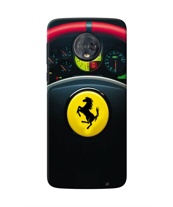 Ferrari Steeriing Wheel Moto G6 Real 4D Back Cover