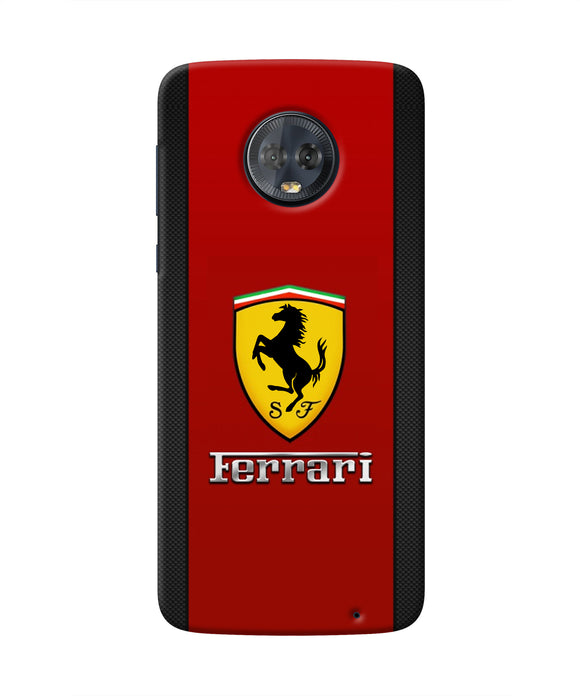 Ferrari Abstract Red Moto G6 Real 4D Back Cover