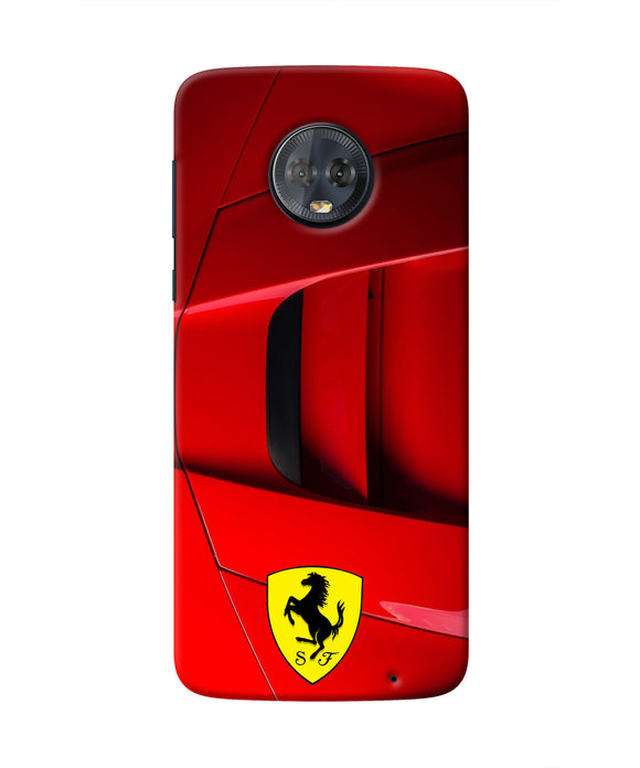 Ferrari Car Moto G6 Real 4D Back Cover