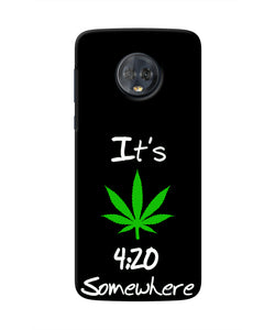 Weed Quote Moto G6 Real 4D Back Cover