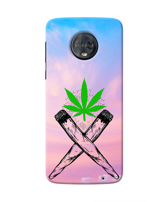 Weed Dreamy Moto G6 Real 4D Back Cover