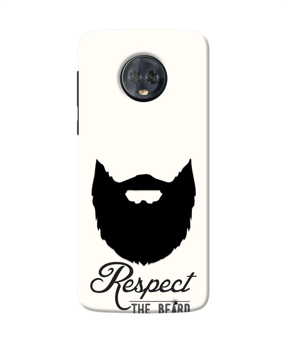 Respect the Beard Moto G6 Real 4D Back Cover