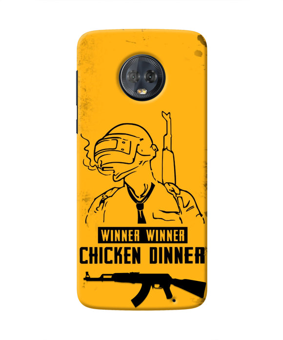 PUBG Chicken Dinner Moto G6 Real 4D Back Cover